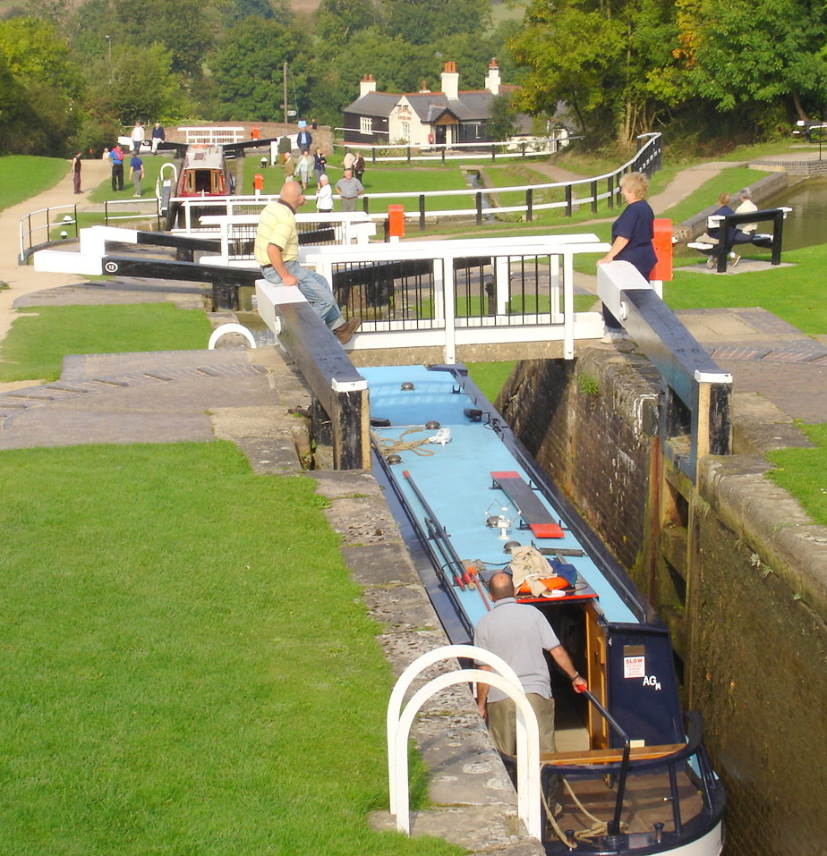 Foxton Locks in Leicestershire